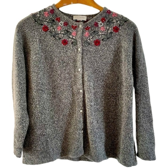 C. J. Banks sweater, no size tag, pit to pit is 24 inches, excellent condition l - Picture 1 of 8